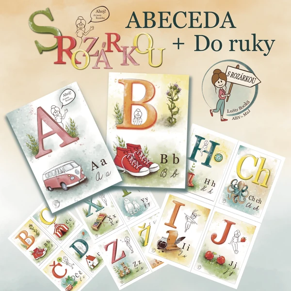 ABECEDA komplet S Rozárkou (výzdoba + pomocník)