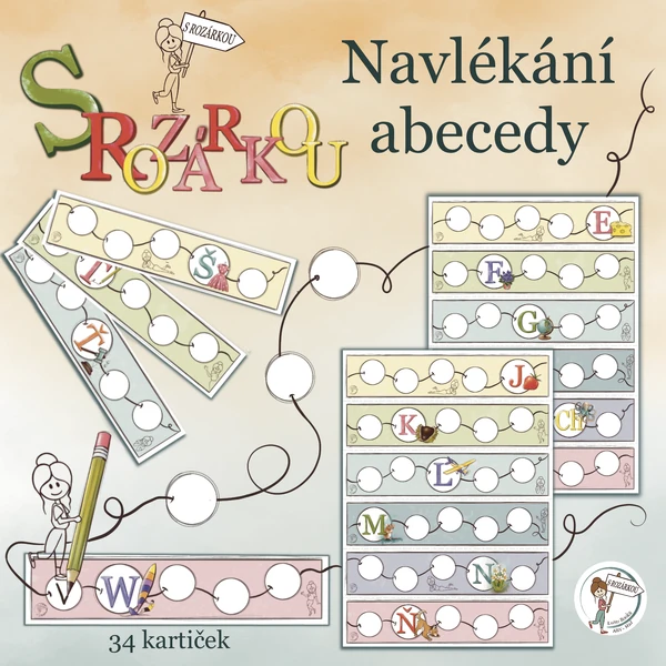Navlékání abecedy S Rozárkou