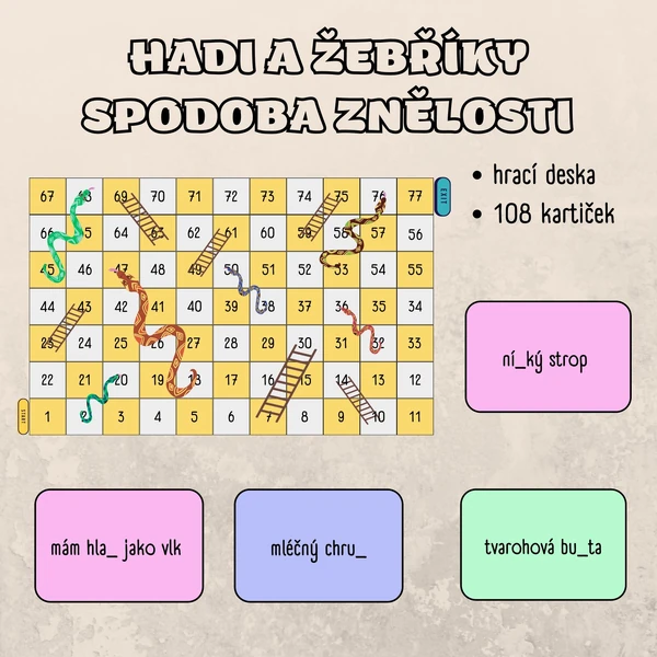 Hadi a žebříky - spodoba znělosti