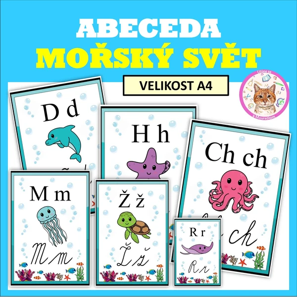 OBRÁZKOVÉ PLAKÁTY - ABECEDA - Mořský svět