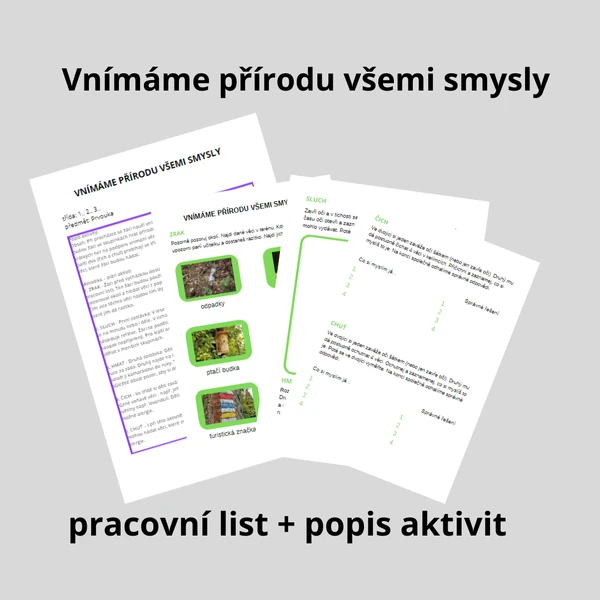 Vnímáme přírodu všemi smysly