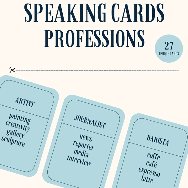 Speaking Cards - Professions (Profese/zaměstnání)