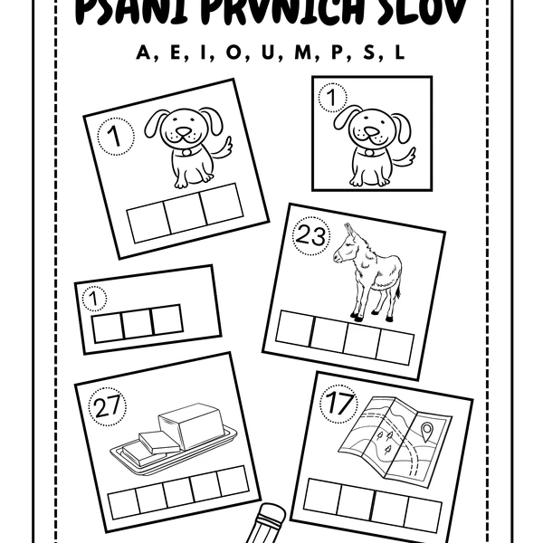Psaní prvních slov