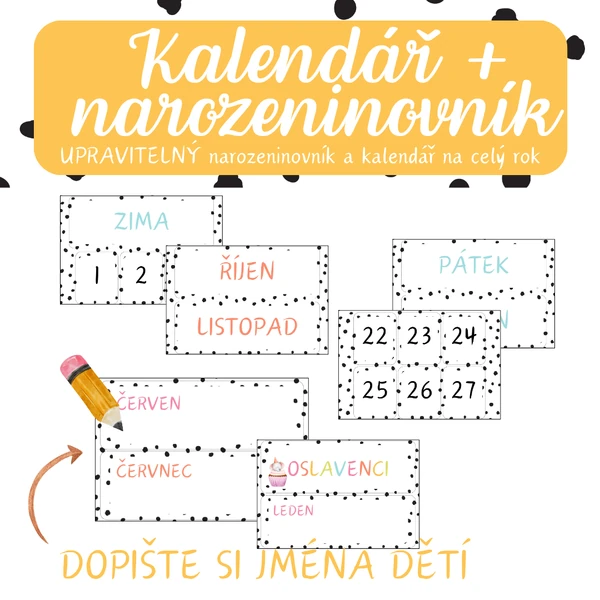 Puntíková třída - KALENDÁŘ