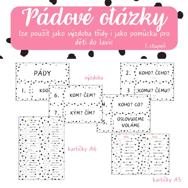 Puntíková třída - PÁDOVÉ OTÁZKY