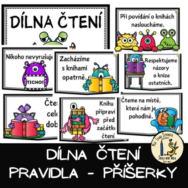 DÍLNA ČTENÍ - PRAVIDLA - PŘÍŠERKY