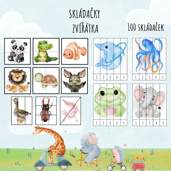 Skládačky-zvířátka