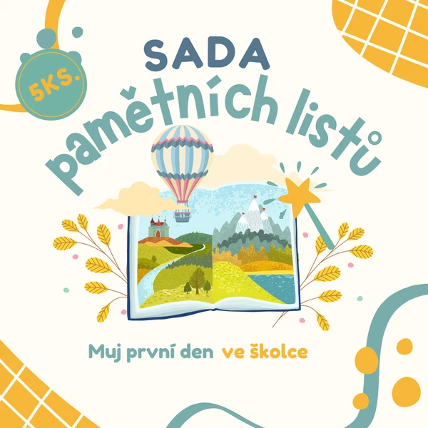Sada pamětních listů - první den ve školce 