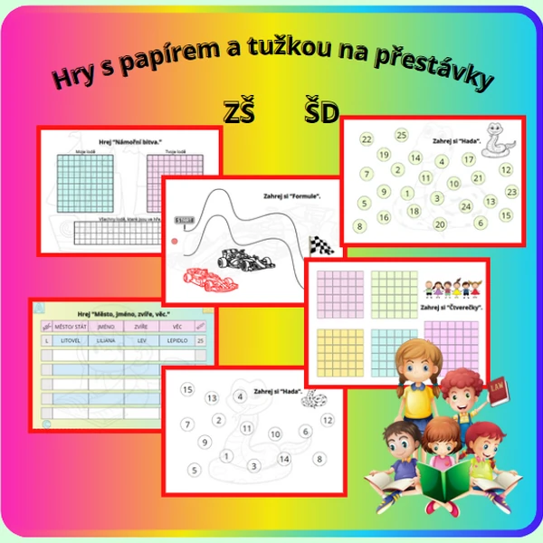 PŘESTÁVKY HRAVĚ (retro hry s papírem a tužkou)