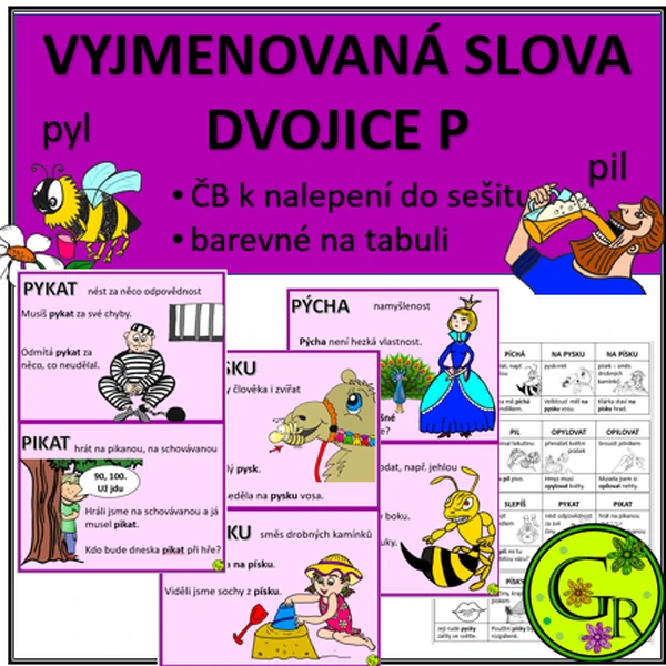 VYJMENOVANÁ SLOVA - DVOJICE PO P