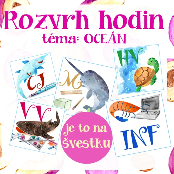 Rozvrh hodin - oceán