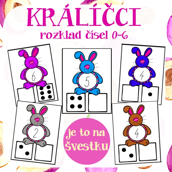 Králíčci - rozklad čísel 0-6