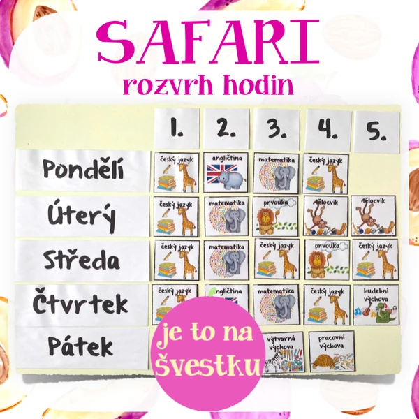 SAFARI - rozvrh hodin