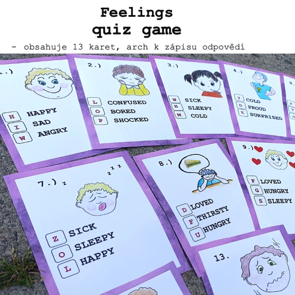 Feelings - quiz game