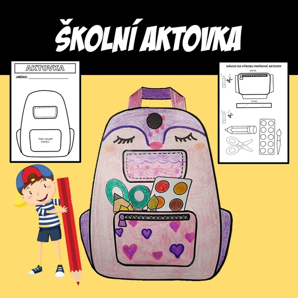 Školní aktovka - výrobek z papíru