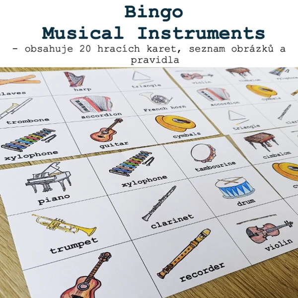 Bingo - Musical Instruments (Hudební nástroje)