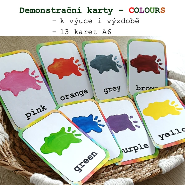 Demonstrační karty - COLOURS