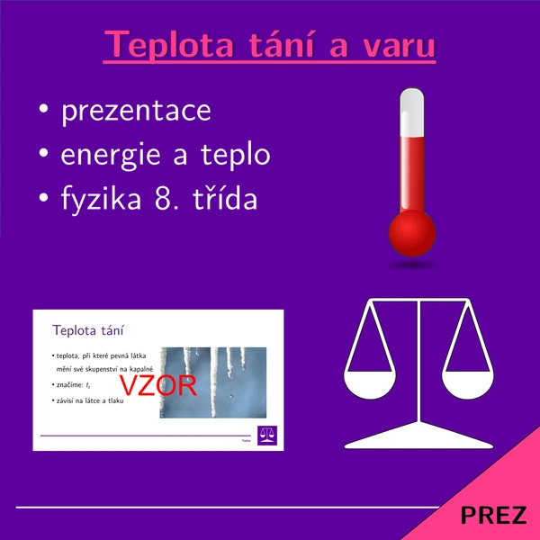 Teplota tání a teplota varu | prezentace