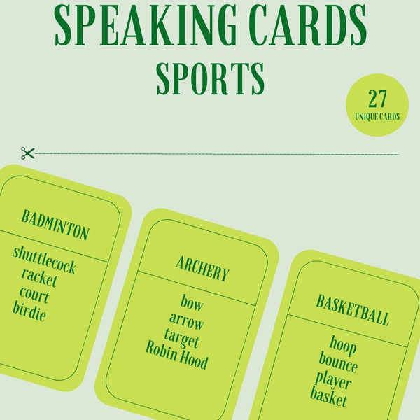 Speaking Cards - Sports