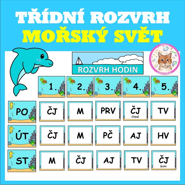 TŘÍDNÍ ROZVRH HODIN - Mořský svět