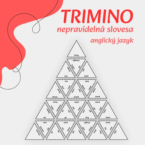 Trimino - nepravidelná slovesa (anglický jazyk)