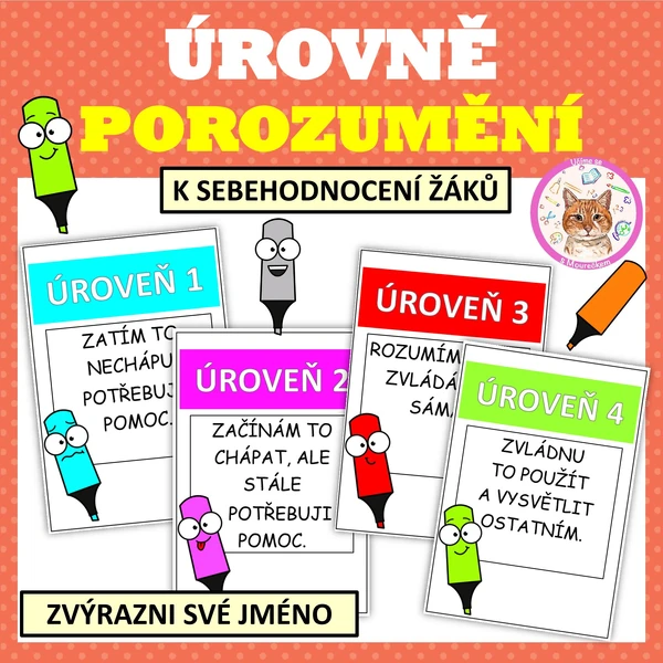 ÚROVNĚ POROZUMĚNÍ - Zvýrazňovače