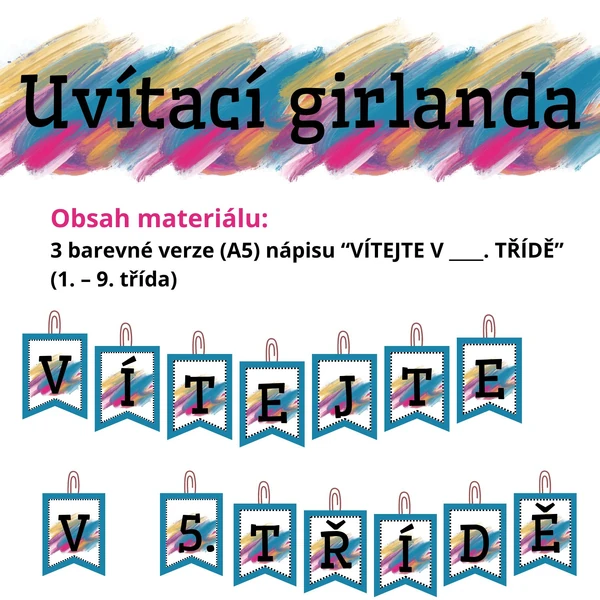 UVÍTACÍ GIRLANDA