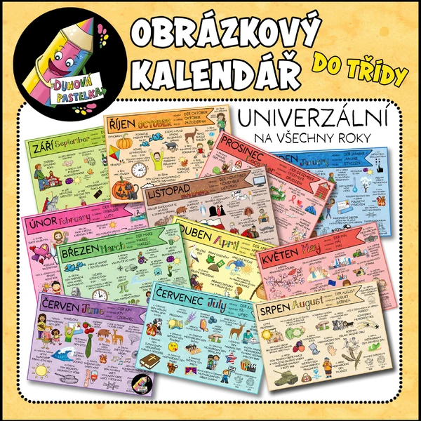 Obrázkový kalendář do třídy
