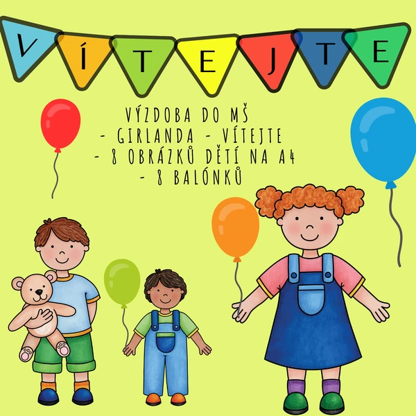 Výzdoba třídy - Vítejte