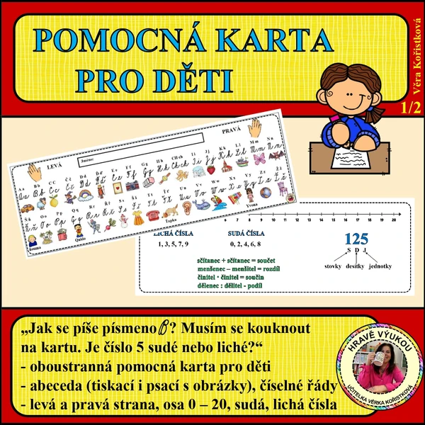 POMOCNÁ VÝUKOVÁ KARTA PRO DĚTI