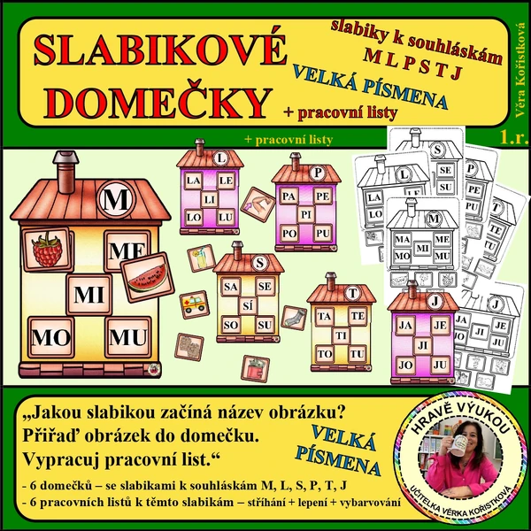 SLABIKOVÉ DOMEČKY – VELKÁ PÍSMENA