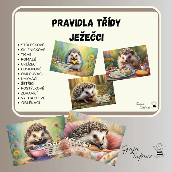 Pravidla třídy- ježečci
