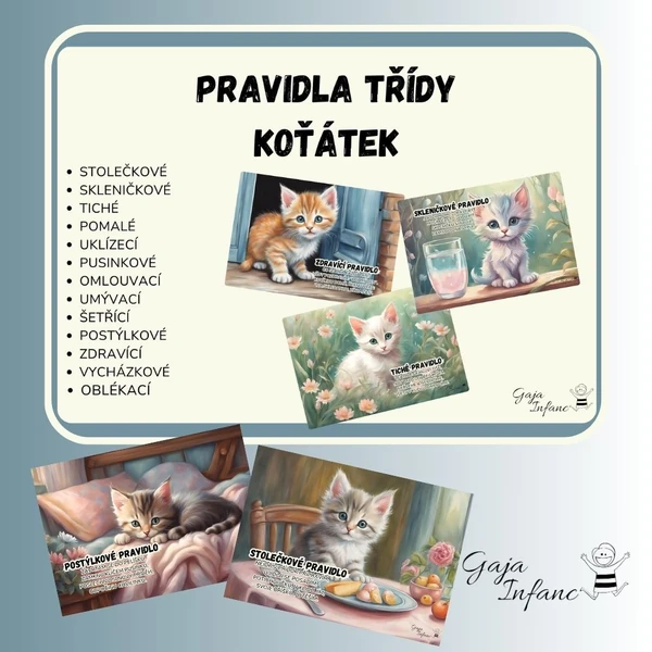 Pravidla třídy- koťátka