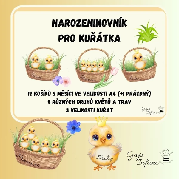 Narozeninovník pro kuřátka