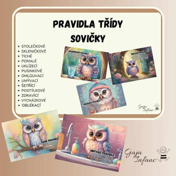 Pravidla třídy- sovičky