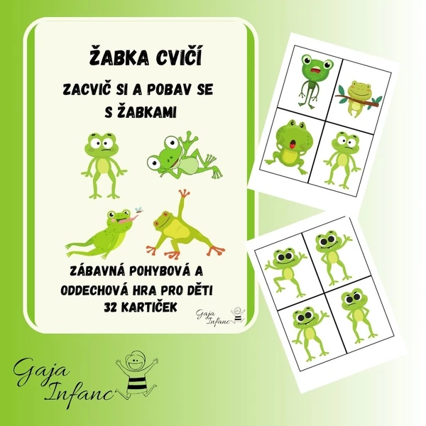 Žabka cvičí