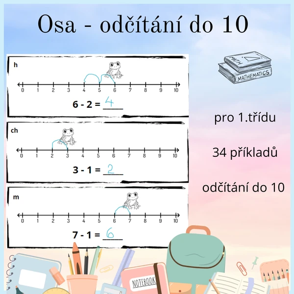 Osa - odčítání do 10