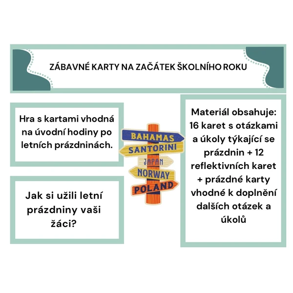 ZÁBAVNÉ KARTY NA ZAČÁTEK ŠKOLNÍHO ROKU