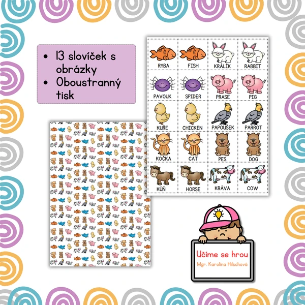 Pexeso animals - pets/farm 