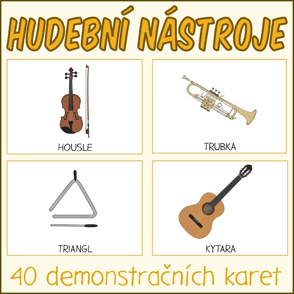 Hudební nástroje - Demonstrační karty