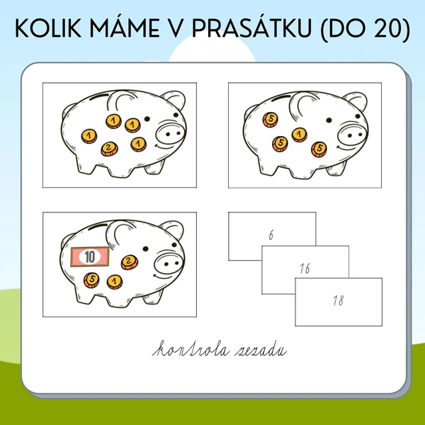 Kolik máme v prasátku (do 20)