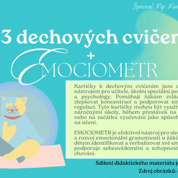 43 kartiček - terapie dechem