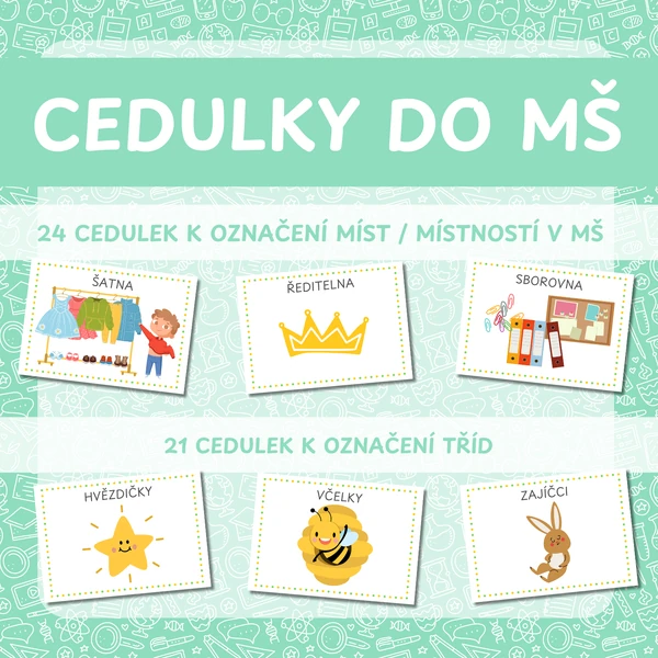 Cedulky do MŠ
