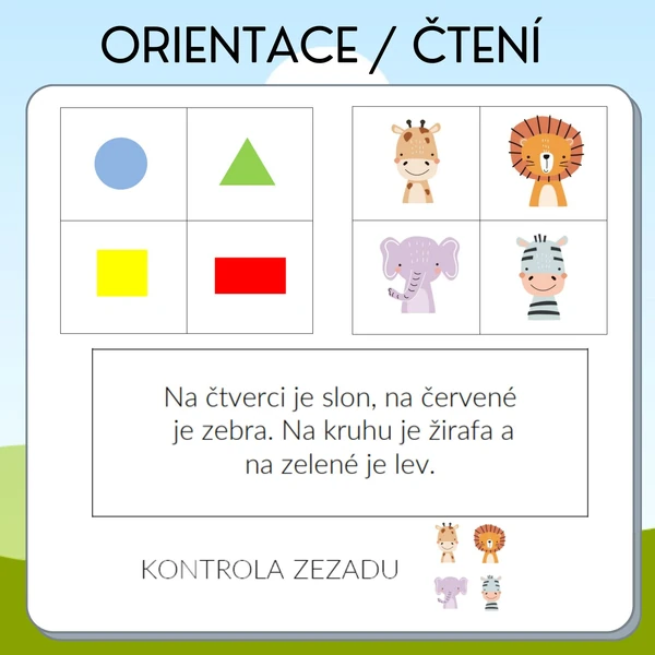 Orientace/čtení
