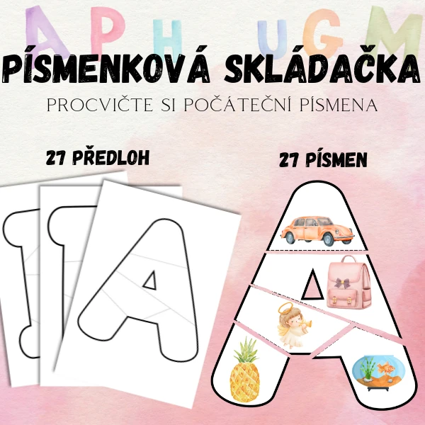 Písmenková skládačka - abeceda 