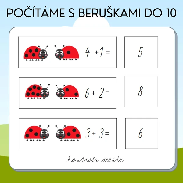 Počítáme s beruškami (do 10)