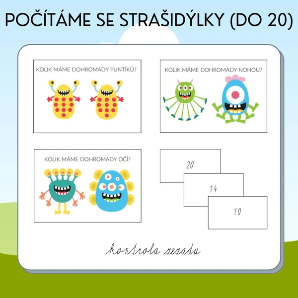 Počítáme se strašidýlky do 20