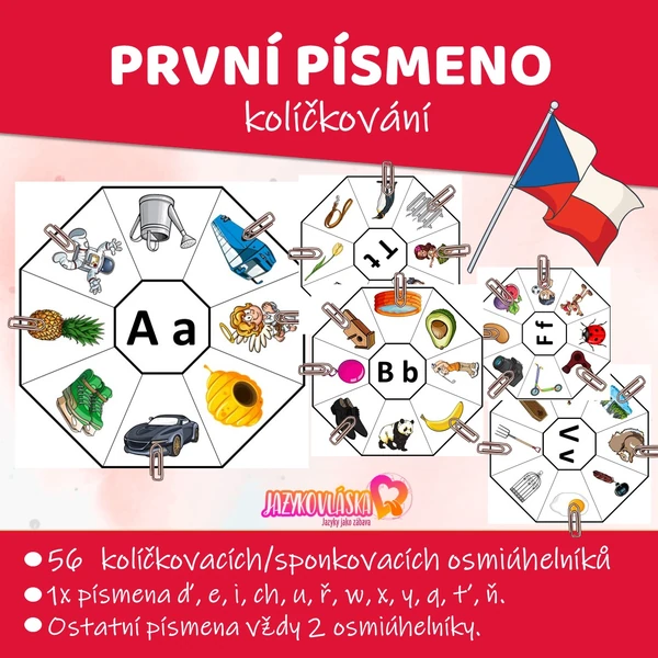 První písmeno kolíčkování obrázků