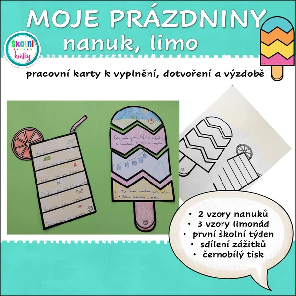 Moje prázdniny nanuk + limonáda