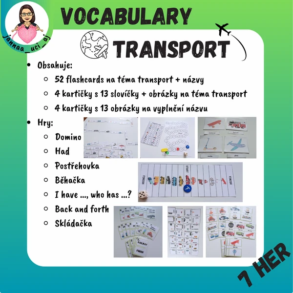 Vocabulary - TRANSPORT - sada
